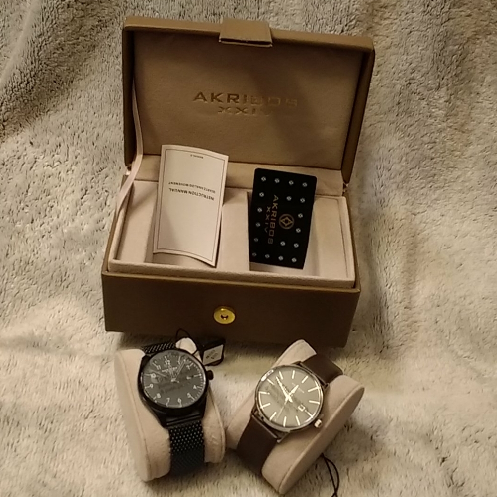 NWT/B Authentic TWO Akribos  XXIV watches - Picture 5 of 16